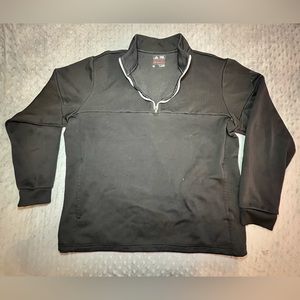 ADIDAS CLIMBAWARM Mens 1/4 Zip Pullover Black size M